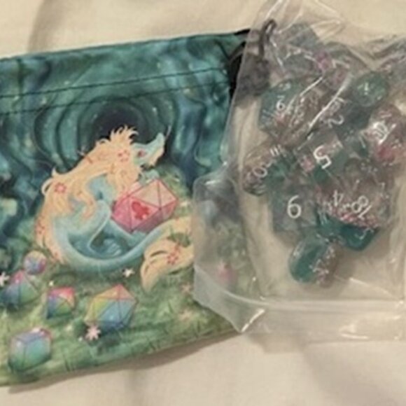 3-Pack TTRPG Dice Sets Bundle w/ Drawstring Bags (D&D, Pathfinder, RPG) EUC - Picture 3 of 4